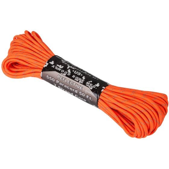 Atwood Rope 550 Paracord-naru Heijastava 50 ft Oranssi