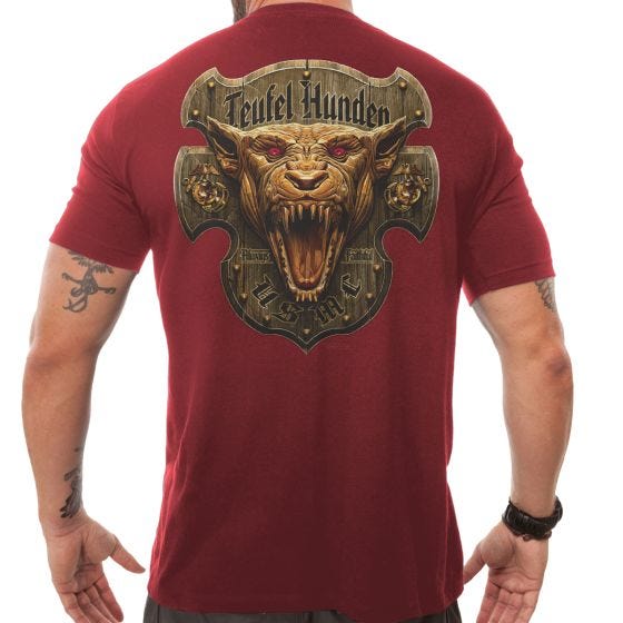 7.62 Design USMC Devil Dog T-paita Punainen