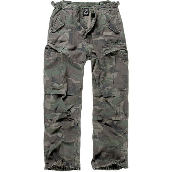 Brandit M-65 Vintage Housut - Woodland