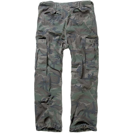 Brandit M-65 Vintage Housut - Woodland