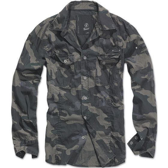 Brandit SlimFit Paita - Dark Camo