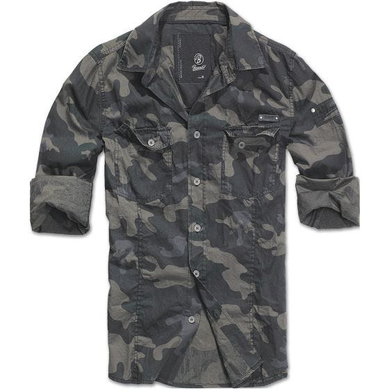 Brandit SlimFit Paita - Dark Camo