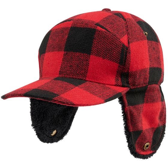Brandit Lumberjack Talvipäähine - Punainen/Musta Ruudullinen