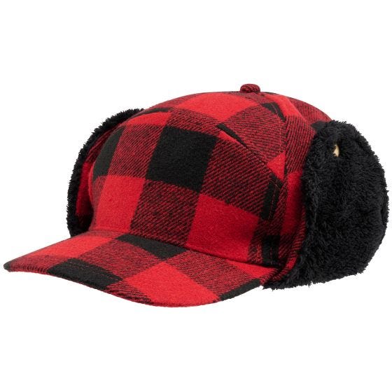 Brandit Lumberjack Talvipäähine - Punainen/Musta Ruudullinen