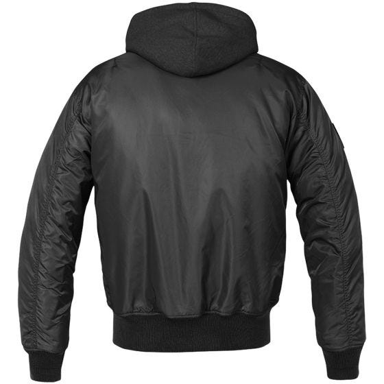 Brandit MA1 Sweat Hupullinen Takki - Musta