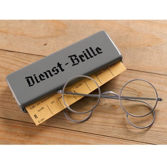 Mil-Tec Dienst-Brille Silmälasit mukana Metallikotelo