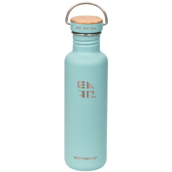 Earthwell Woodie Yksiseinäinen Pullo 800 ml Maple/Aqua Blue