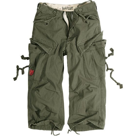 Surplus Engineer Vintage 3/4-pituiset Shortsit - Oliivi