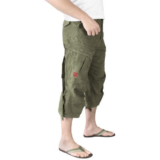 Surplus Engineer Vintage 3/4-pituiset Shortsit - Oliivi
