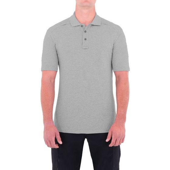 First Tactical Kynätaskullinen Lyhythihainen Poolo Miesten Puuvilla Heather Grey