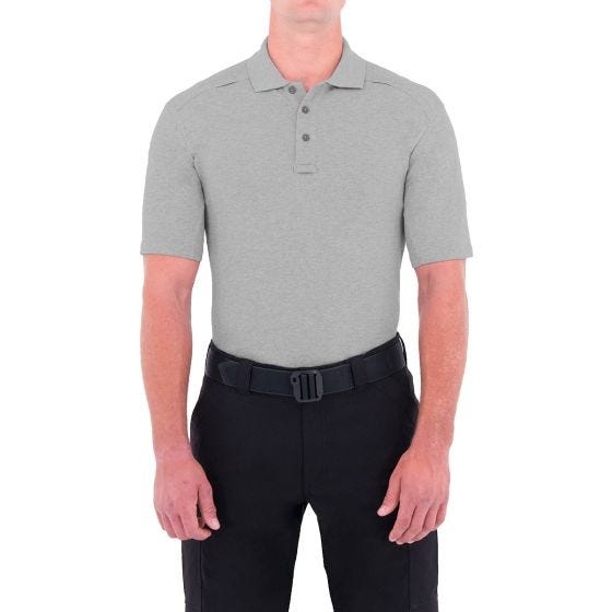 First Tactical Kynätaskullinen Lyhythihainen Poolo Miesten Puuvilla Heather Grey