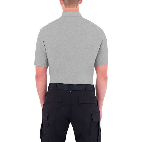 First Tactical Kynätaskullinen Lyhythihainen Poolo Miesten Puuvilla Heather Grey