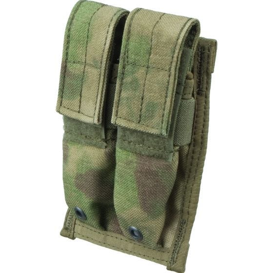 Flyye MOLLE Kaksoispatruunatasku 9 mm - A-TACS FG