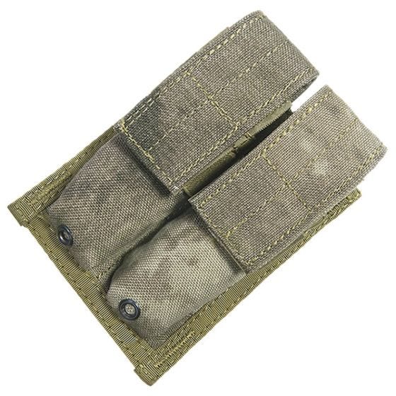 Flyye MOLLE Kaksoispatruunatasku 9 mm - A-TACS AU