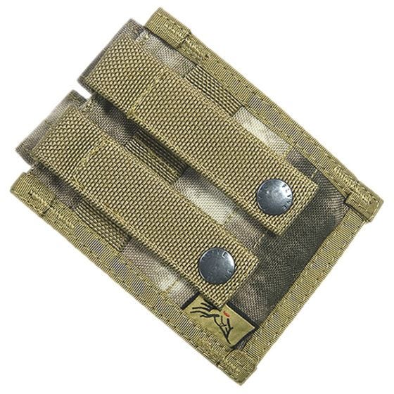 Flyye MOLLE Kaksoispatruunatasku 9 mm - A-TACS AU