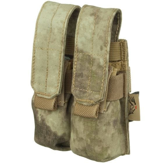 Flyye Ver. FE Kaksoispatruunatasku MOLLE 9 mm - A-TACS AU