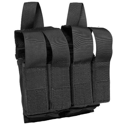 Flyye Double M4/M16 + Quad Pistol Magazine Pouch MOLLE Black