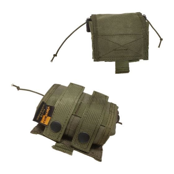 Flyye Folding Magazine Drop Pouch MOLLE Ranger Green