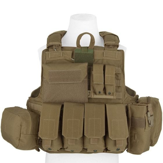 Flyye Force Recon ver. Mar Taskullinen Liivi - Coyote Brown
