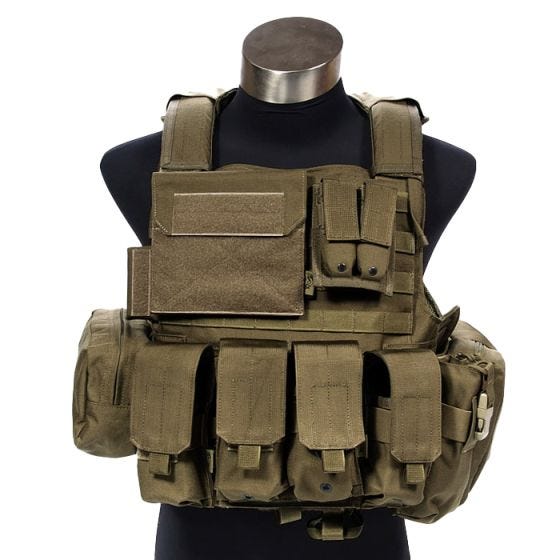 Flyye Force Recon ver. Land Taskullinen Liivi - Coyote Brown