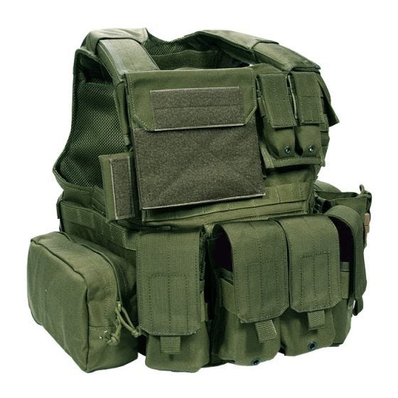 Flyye Force Recon ver. Land Taskullinen Liivi - Olive Drab