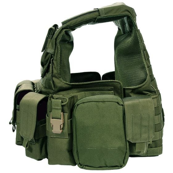 Flyye Force Recon ver. Land Taskullinen Liivi - Olive Drab