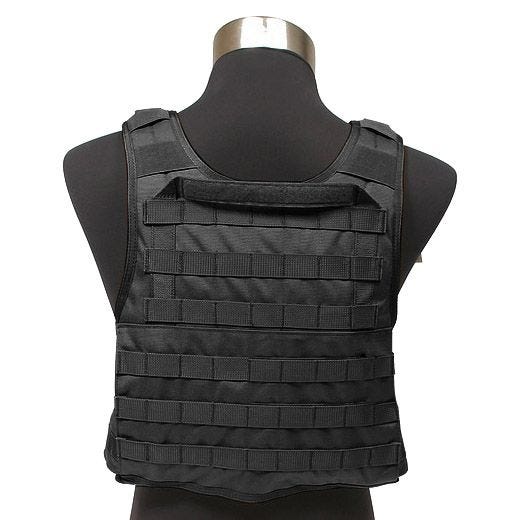 Flyye PC Suojalevyliivi MOLLE-tyylinen - Musta