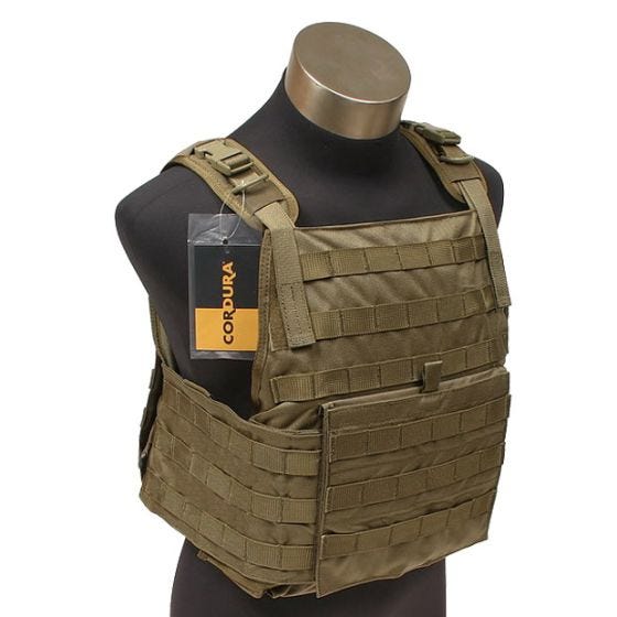 Flyye PC Suojalevyliivi MOLLE-tyylinen - Coyote Brown