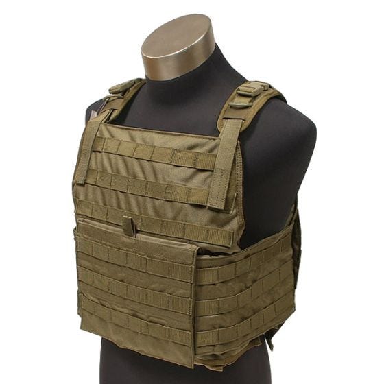Flyye PC Suojalevyliivi MOLLE-tyylinen - Coyote Brown
