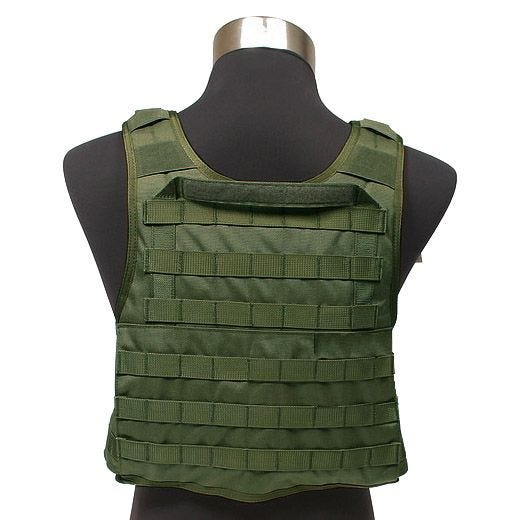 Flyye PC Suojalevyliivi MOLLE-tyylinen - Olive Drab