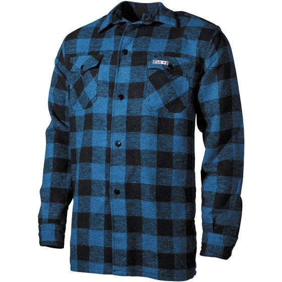 Fox Outdoor Lumberjack Paita - Sininen/Musta Ruudullinen