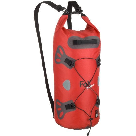 Fox Outdoor DRY PAK 30 Putkikassi Vedenpitävä - Punainen
