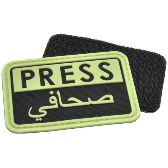 Hazard 4 3D Press / Arabic Reporters Moraalimerkki Glows in the Dark