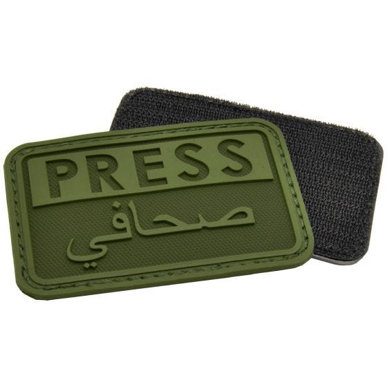 Hazard 4 3D Press / Arabic Reporters Moraalimerkki Od-Vihreä