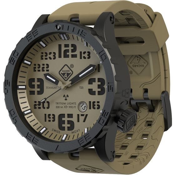 Hazard 4 Heavy Water Diver Titaani-tritiumkello Arid Green/Keltainen