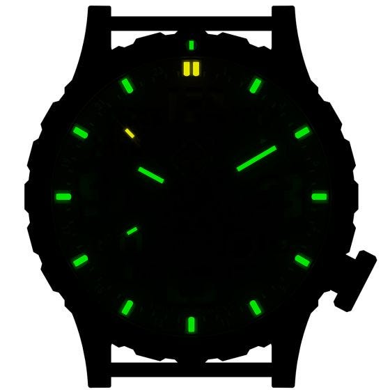 Hazard 4 Heavy Water Diver Titaani-tritiumkello - Blacktie Keltainen GMT Vihreä/Keltainen