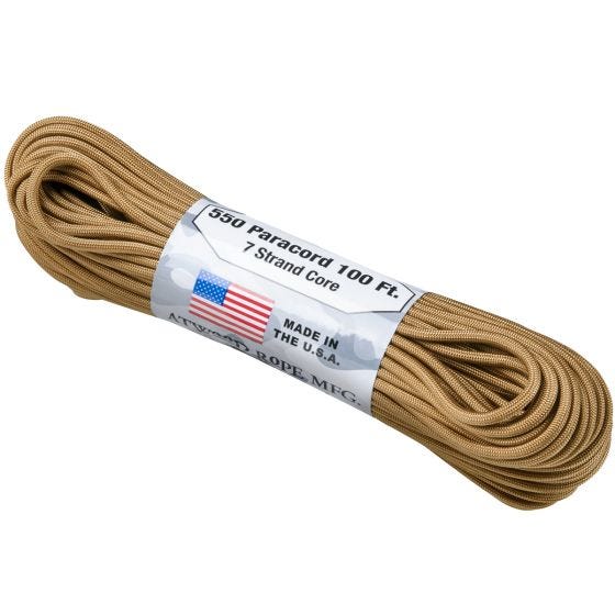 Atwood Rope Para Cord -naru 550 Lbs. - Coyote