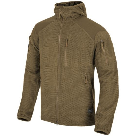 Helikon Alpha Hupparitakki Ruudukkofleece - Coyote