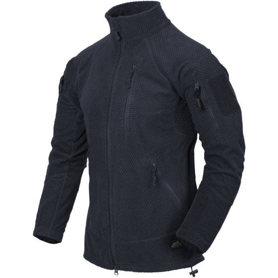 Helikon Alpha Tactical Takki Ruudukkofleece - Navy Blue