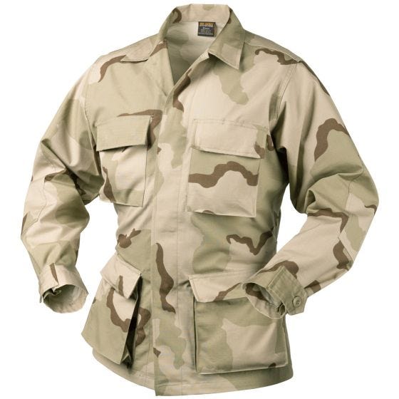Helikon BDU Paita Aito Puuvilla-ripstop - 3-Värinen Desert