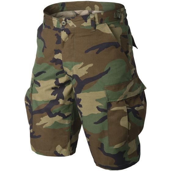 Helikon BDU Genuine Shortsit Puuvillaripstop - Woodland