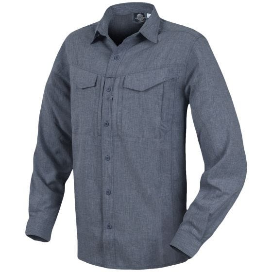 Helikon Defender Mk2 Gentleman Pitkähihainen Paita - Melange Black-Grey