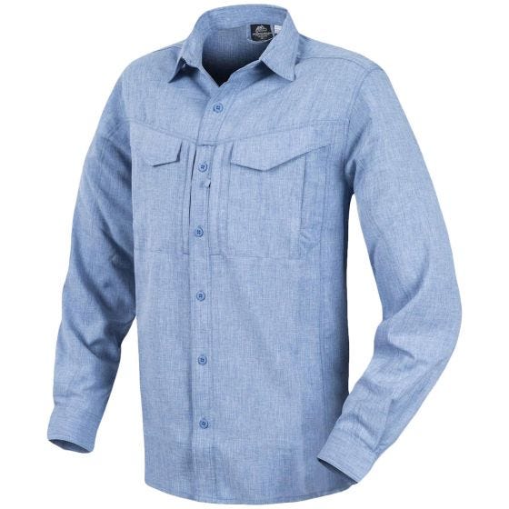 Helikon Defender Mk2 Gentleman Pitkähihainen Paita Melange Light Blue
