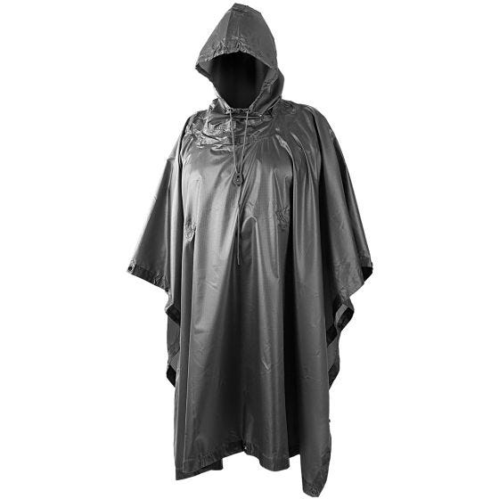 Helikon Vedenpitävä Poncho Ripstop - Musta