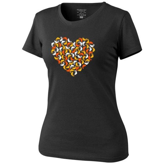 Helikon Chameleon Heart T-paita Naisten - Musta