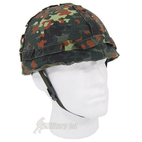 MFH Muovikypärä Kangaspäällysteinen Flecktarn