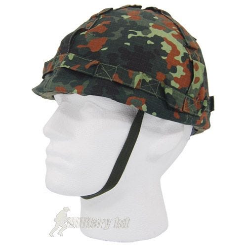 MFH Muovikypärä Kangaspäällysteinen Flecktarn