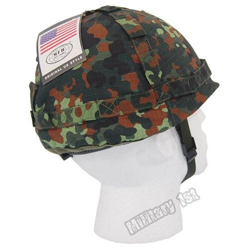 MFH Muovikypärä Kangaspäällysteinen Flecktarn