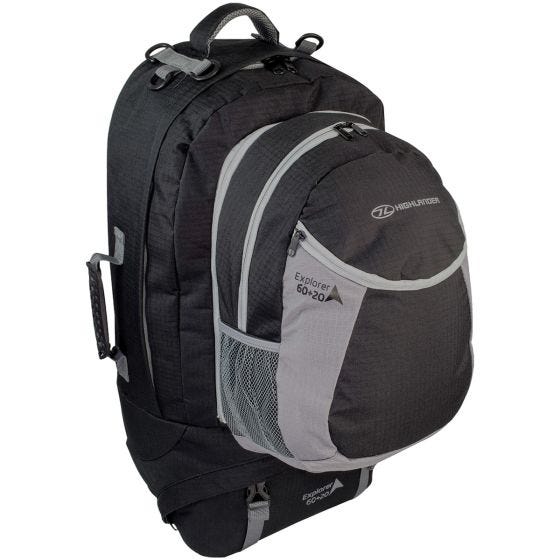 Highlander X-plorer Rinkka 60 + 20 L Musta
