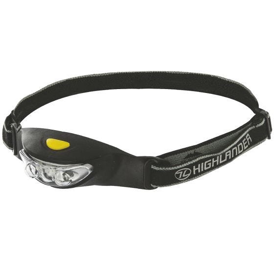 Highlander Ray 3 LED Päälamppu Musta